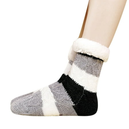 

ketyyh-chn99 Socks Leg Warmers Cute Women Thick Super Warm For Winter Home Fuzzy Socks Super Soft Comfort Of Coral Fleece Slipper Socks