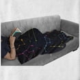 thumbnail image 6 of Constellation Soft Flannel Fleece Blanket, Colorful Astronomic Illustration Science Ursa Major Minor Polaris Celestial, Cozy Plush for Indoor and Outdoor Use, 60" x 80", Multicolor, by Ambesonne, 6 of 6