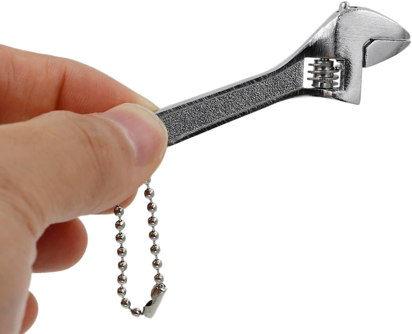MKEUDQ-4 inch Small Adjustable Wrench, 4" Silver Mini Size Spanner, Repair Hand Tool, Jaw Capacity 0~14mm
