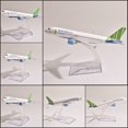 thumbnail image 4 of Simulation Vietnam Bamboo A320 Plane Model 1/400 Scale 15cm Metal Airplane Model for Collection Gift, 4 of 11