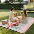 thumbnail image 4 of Pink Flamingo Outdoor Rug 3x5 Ft - Reversible Patio Rug Outdoor Camping Rugs, Summer Tropical Flamingo Hawaii Animals Washable Indoor Outdoor Area Rugs, Non-Slip Outdoor Carpet Runner for Deck/Porch, 4 of 8