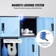 thumbnail image 3 of VEVOR 9 Doors Metal Locker Metal Storage Cabinet Locker Employees Steel Storage Cabinet Locker Office Black, 3 of 8