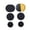 Black, variant on YIFAEUX 6Pcs Shoe Hole Patch Round 3 Sizes Self-Adhesive Wear Resistant Universal Sports Casual High Heel Shoes Upper Repair Sticker Kit