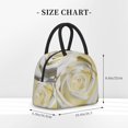 thumbnail image 2 of Easygdp White Rose Bolsa de Almuerzo Insulada Grande, Forro de Aluminio, Diseño Espacioso, a Prueba de Fugas, Ideal para Trabajo, Picnics, Viajes y Actividades al Aire Libre, 2 of 6