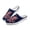American Flag Butterfly Print, variant on Cute Pug Dog Print Mesh Slip On Clogs | Breathable Lightweight Summer Shoes for Unisex Dog Lovers