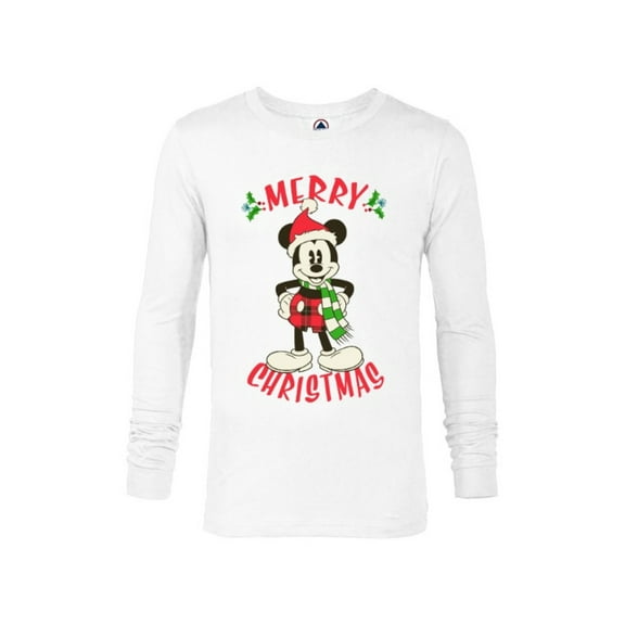 Disney Vintage Mickey Mouse Christmas Holiday - Long Sleeve T-Shirt for Men -Customized
