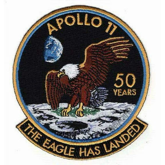 NASA Apollo 11 50th Year Anniversary The Eagle Has Landed Official Patch