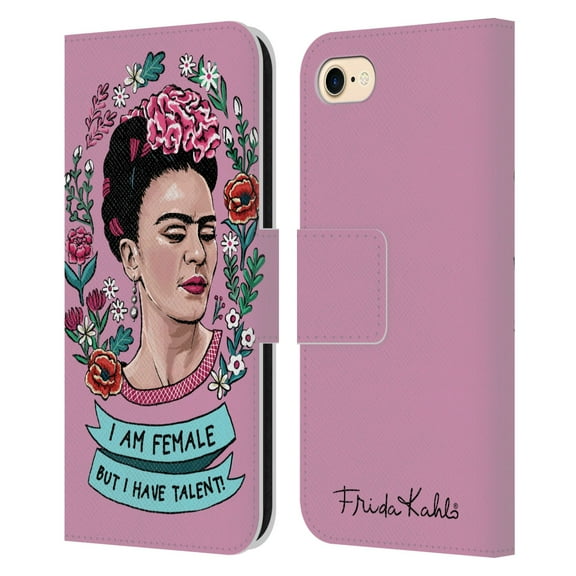 Head Case Designs Officially Licensed Frida Kahlo Art & Quotes Feminism Leather Book Wallet Case Cover Compatible with Apple iPhone 7 / 8 / SE 2020 & 2022