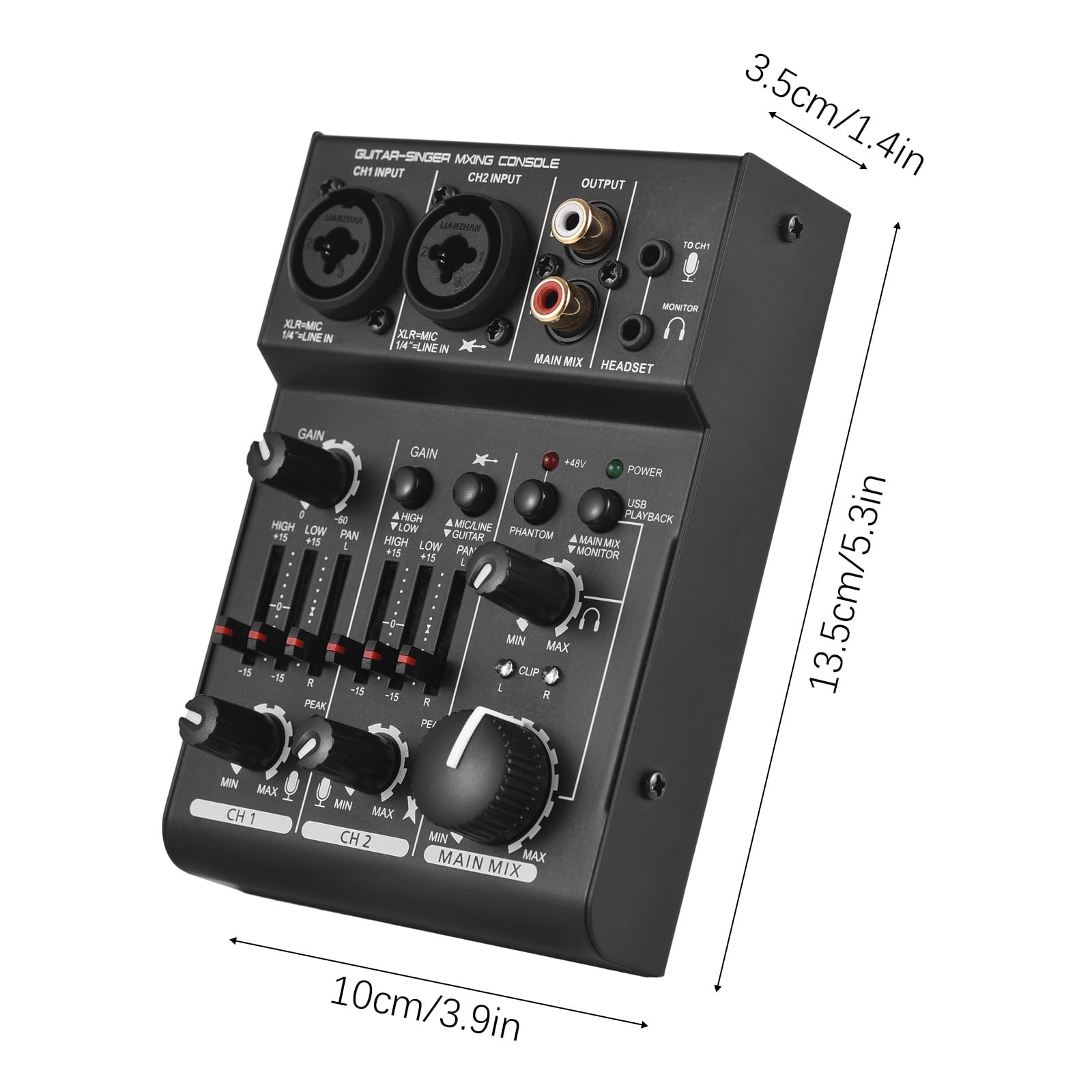 Tuner,Sound Console Audio Built-in 48v Studio Dj Network 5v Usb Siuke Dj Network Live 3-channel Sound Powered Studio Dj Console Audio Built-in 5v Usb Powered Usb Powered Studio Raoke
