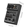 thumbnail image 4 of Mistaha Mini USB Sound Card Mixer with 3 Channels, EQ, Phantom Power, Balanced Output - Portable Audio Mixing Console Q303, 4 of 6
