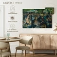 thumbnail image 4 of Elephant Stock Dance At Le Moulin De La Galette Wall Art - Horizontal Canvas Wall Art - Lobby Wall Decor - People Canvas - Teal And Green Decor By Pierre Auguste Renoir - 51" x 34", 4 of 4