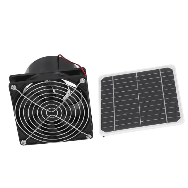 Kit de Ventilador de Escape de Energía Solar, Profesional de Ventiladores de Escape Solar Conergía Solar Monocristalina de 50W 12V para al aire libre
