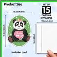 thumbnail image 3 of Panda Blossom Fill-In Invitations Set for All Occasions - 15 Floral Cards with Envelopes for Baby Showers, Birthdays, Weddings, and Fun Celebrations, 3 of 5
