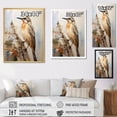 thumbnail image 4 of Designart "Elegant Songbirds Of Nature In Beige" Animals Bird Canvas Wall Art, 4 of 7