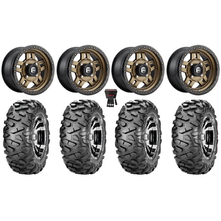 Fuel Anza Bronze 14 Wheels 30 BigHorn Tires Sportsman RZR Ranger