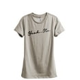 thumbnail image 1 of Yeah No Women's Fashion Relaxed T-Shirt Tee Heather Tan Large, 1 of 3