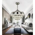 thumbnail image 6 of More Change 42" Retractable Crystal Ceiling Fan Light Silver Chandelier w/ LED kit Remote, 6 of 17