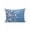 Blue, variant on 1 Pack Outdoor Throw Pillow, Spring Floral Waterproof Pillow with Insert Included, Watercolor Pink Cherry Blossom Branches Blue Decorative Accent Cushion Sofa Pillows for Patio Porch, 16 x 16 In