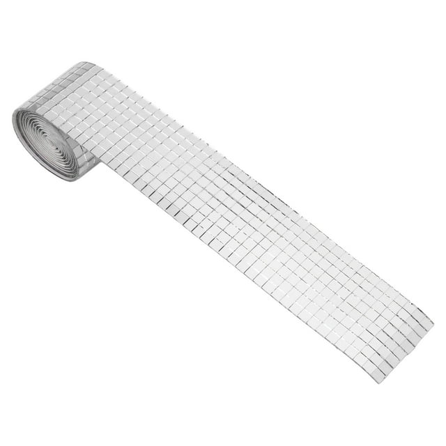 Oubit Adhesive Mirror Mosaic Sheet,1600Pcs Self Adhesive Mirror Mirror Mosaic Sheet Mosaic Square Glass Sticker Enhanced Features