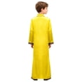 thumbnail image 2 of Moggemol Tunique Maxi à Manches Longues pour Garçons Dubai Traditionnelle Satin Soyeux Robe Fendue Dorée 14, 2 of 7