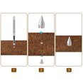 thumbnail image 5 of 8Pack Cone Spike Stud Rivet, 10x20mm Screw Back Tree Studs and Spikes for Leather Craft(Bright Blue), 5 of 6