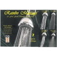 thumbnail image 2 of Whedon Rainbo Massage Brushed Nickel 7 settings Showerhead 2.5 gpm, 2 of 3