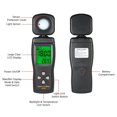 thumbnail image 3 of CSYANXING Digital Light Meter 200000 Lux AS803 Backlight Data Hold Min Max Agriculture Homes Offices Lighting Tool for Lux Meter, 3 of 4