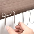 thumbnail image 5 of Qnmwood Stainless Steel Over Door Hooks S-Shaped Hangers (8pcs), 5 of 6