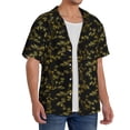 thumbnail image 2 of Sikiie Bamboo Men's Cuban Shirt, Hawaiian Shirts, Business Casual Button Down Shirts, Short Sleeve Shirt-3X-Large, 2 of 5