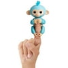 Fingerlings Glitter Monkey - Amelia (Turquoise Blue Glitter) - Interactive Baby Pet - By WowWee