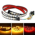 thumbnail image 2 of 78 Inch Truck Tailgate Strip Light LED Bar Signal Break Reverse, Arrow Design Turn Signal Strip, Red & Amber Sequential Lighting, Waterproof Flexible Tailgate Light for Car (Pickup Truck Head,78in), 2 of 9