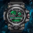 thumbnail image 3 of Reloj Luminoso Analógico-digital A Prueba De Agua Sanda Correa Negro/blanco, 3 of 8