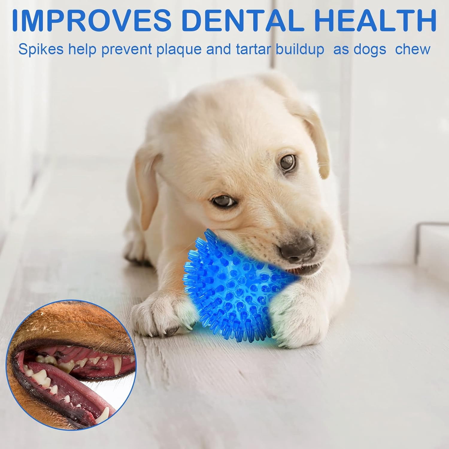 36 Pcs Squeaky Balls for Dogs Squeaky Dog Toys Bulk 2.5 Inch Spiky Pet Chew Balls Interactive Fetch Toys for Puppy Cleans Teeth and Training