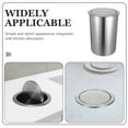thumbnail image 3 of FESTFENDS Embedded Trash Bin Stainless Steel 1Set 11.4X8.1X8.1In, 3 of 8