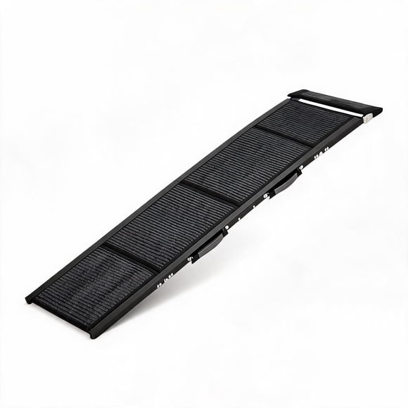 Dog Ramp for Car, 71" Quad-Fold Folding Pet Ramp with 250 lbs Capacity, 20" Wide Anti-Slip Aluminum Portable Ramp for SUV