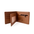 thumbnail image 4 of Cartera negra Zip Curve camel de piel sintética Polo King, 4 of 5