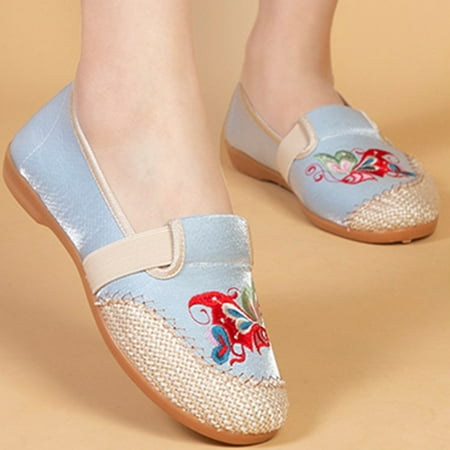 

Cathalem Taupe Women Shoes Animal Elastic Strap Shoes Ethnic Ladies Casual Shoes Shoes Casual Dress Shoes for Women Slip on Grey 7.5