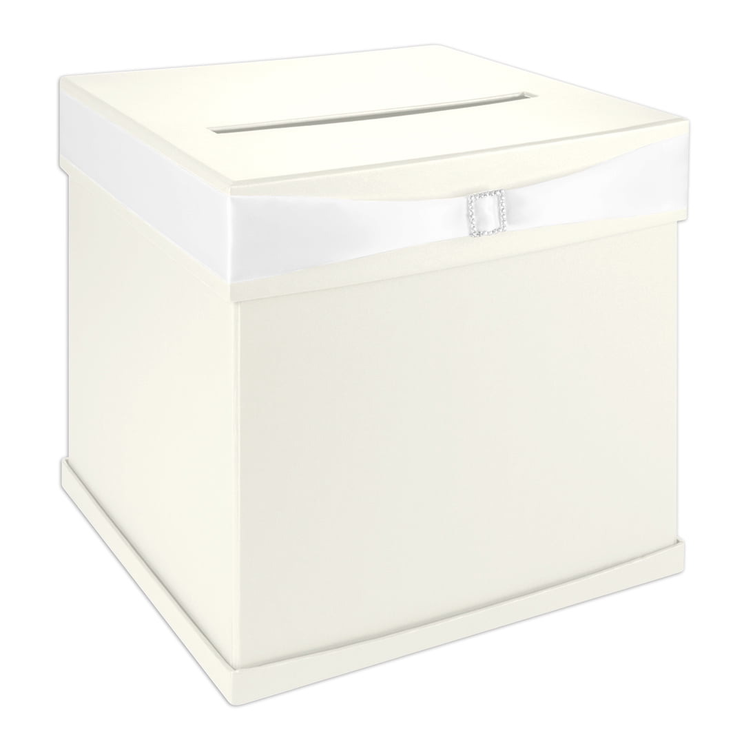 White card box Card box with slot elegant wedding box Luxury Wedding Card box