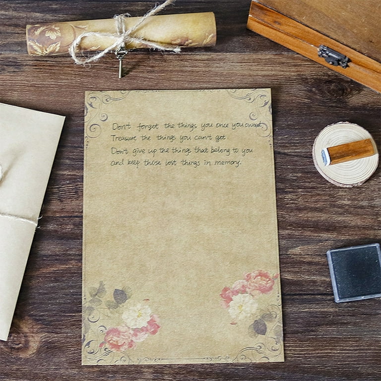 Vintage Letter Paper With Envelopes Vintage Letter Writing - Temu