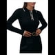 thumbnail image 2 of Suéteres de Mujer, Tops de Larga con Cuello en V, de Punto Acanalado, Ajustados, Informales, Básicos para el Trabajo. Negro M, 2 of 7