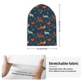 thumbnail image 2 of Yiaed Autumn Forest Animals Cute Print Winter Beanie for Men Women, Fleece Lined Beanie Soft Warm Knit Hat Ski Stocking Cuffed Ca, 2 of 6