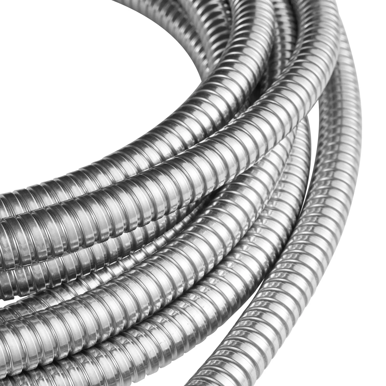 25 ft Metal Garden Hose-Rust Proof Stainless Steel Design,Heavy Duty&Flexible No-Kink Outdoor Water Hose with 10 Function Nozzle for Gardening