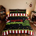 thumbnail image 2 of Manfei Merry Christmas Queen Comforter Set Holiday Comforter Sets Queen, Blue White 3pcs 1 Comforter and 2 Pillowcases, Xmas Reversible, 2 of 6