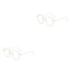 thumbnail image 1 of Jumpingount Gafas para miopía con marco de Metal y lentes antiazules, gafas cuadradas ligeras, gafas para lectura de estudiantes, suministros de Type4 NO4, 1 of 6