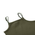 thumbnail image 3 of Girl‘s Vest  Children‘s Solid Color Ribbed Sling Tops Tight Sleeveless Shirt Camisole for Kids, 3 of 5
