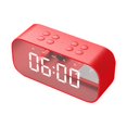 thumbnail image 1 of Boc BT501 Mini Wireless Bluetooth-compatible Subwoofer Speaker Mirror LED Display Alarm Clock, 1 of 10