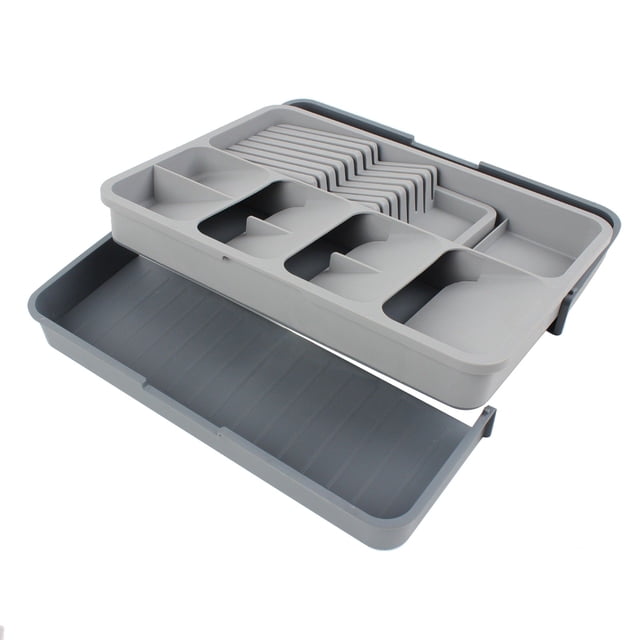 TIMIFIS Storage Boxs Kitchen Knives, Forks, Tableware Storage Box, Chopsticks, Spoons, Sorting Cabinet, Large Capacity, Built-in Drawer Storage Partition Storage Trunks & Bag