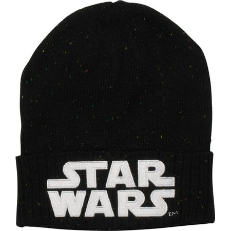 Stars Black Beanie - Star Wars Name Knit Cuff Beanie