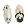 thumbnail image 2 of 2pcs Xlr To Rca Adapter, Rca Female To Xlr Female Adapter Jack Plug Adapter (haoyi, 2 of 5