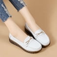 thumbnail image 5 of Women's Casual Loafers Slip On Leather Shoes Lightweight Casual Walking Shoes Female Moccasins Classic Penny Loafer Flats Boat Shoes, 5 of 8